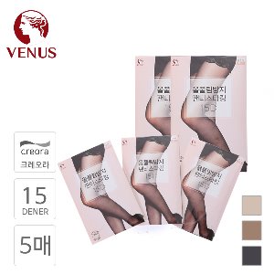 VENUS (비너스) 올풀림 방지 국내생산 소취 소프트밴드 고탄력 팬티스타킹 15D (데니아)